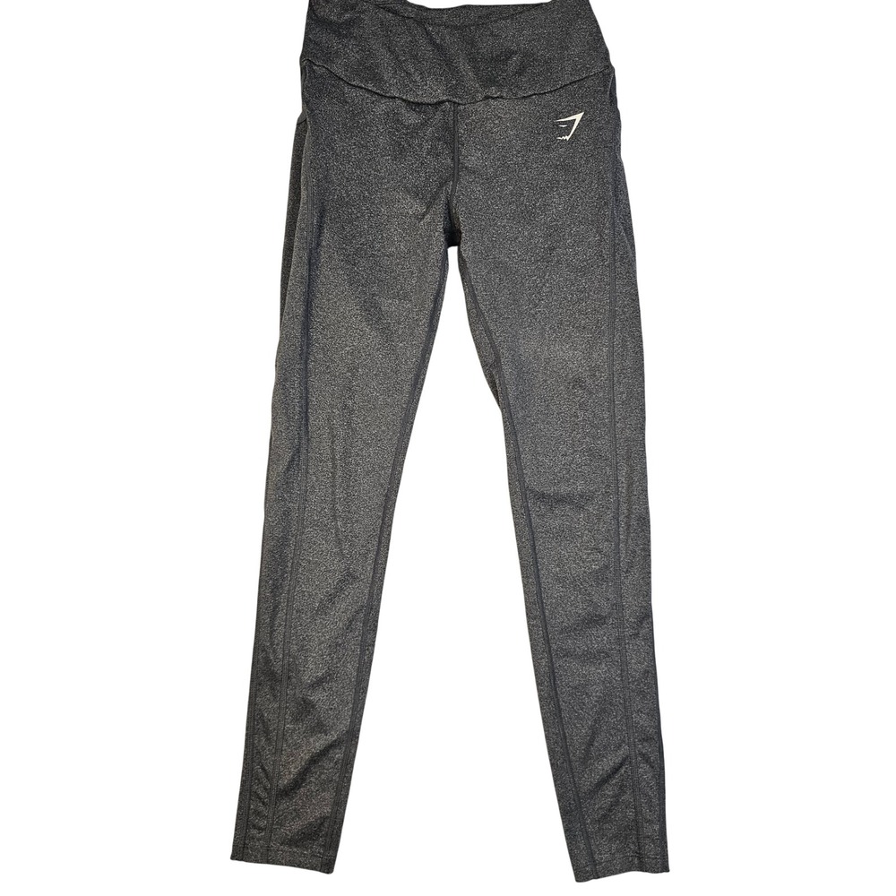 Gymshark Womens High Waisted Leggings Charcoal Grey Marl Athletic Yoga Pants S